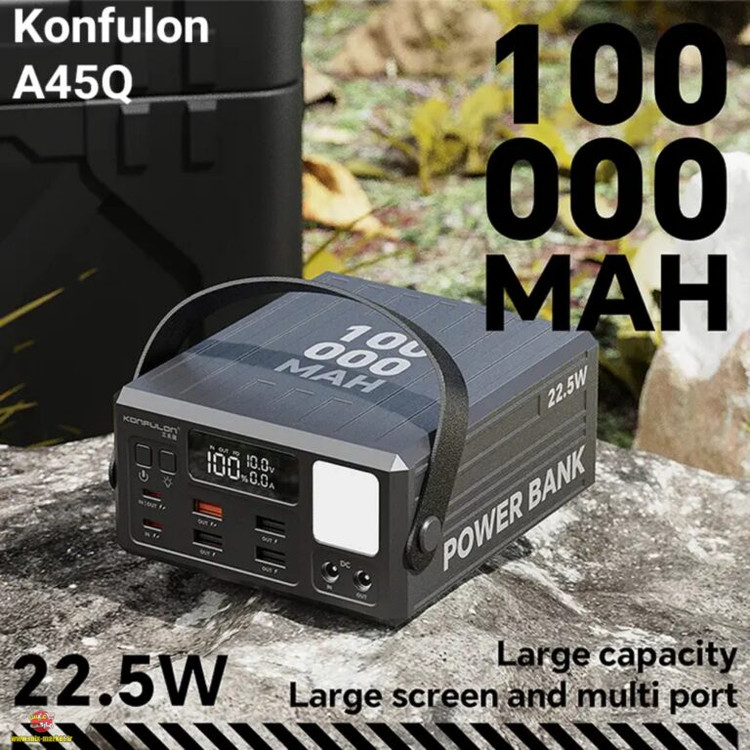 پاوربانک 100,000 میلی آمپر سوپر فست شارژ کانفلون مدل Konfulon A45Q